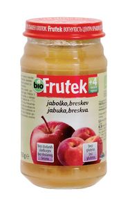 Frutek, Bio, jabolko in breskev, 190 g